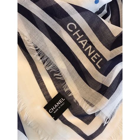 coco chanel silk scarves|Chanel brown cashmere scarf.